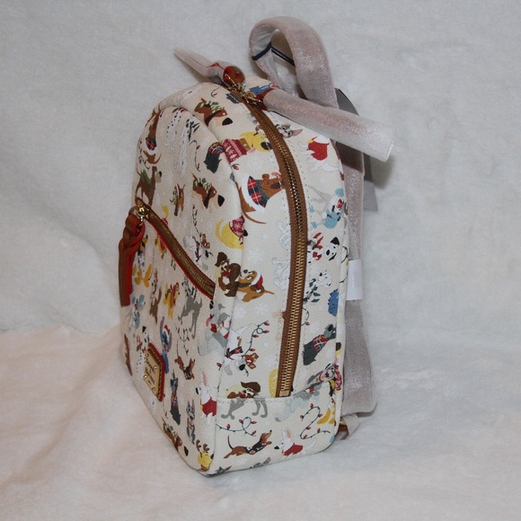 NWT Dooney & Bourke Disney Christmas Santa Tails Backpack - Picture 4 of 6
